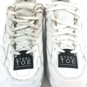 SKECHERS WORK STEEL TOE Slip Resistant NWOT Sz 6